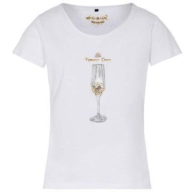 Hangowear T-Shirt Prosecco Queen weiß