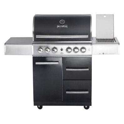 Allgrill Top-Line Modular CHEF L Black Gasgrill 4 Brenner/Backburner/Schubladen