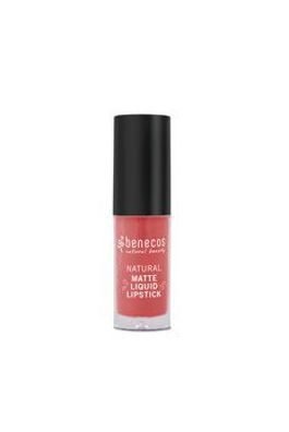 benecos 3x benecos Natural Matte Liquid Lipstick coral kiss 5ml