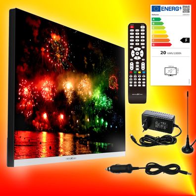 Reflexion LDDX24i+ 60cm Smart LED-TV DVB-T2/S2/C 12V/24/230V Fernseher DVD EEK F