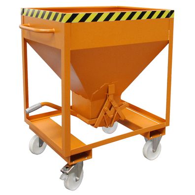 Bauer Silobehaelter SRE 375, lackiert, Gelborange