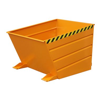 Bauer Kippbehaelter mit Hebelverschlus VD 650, lackiert, Gelborange