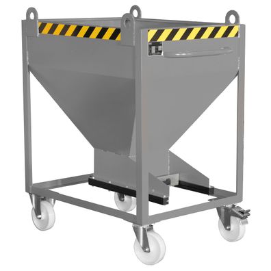 Bauer Silobehaelter SR-D 375, lackiert, Mausgrau