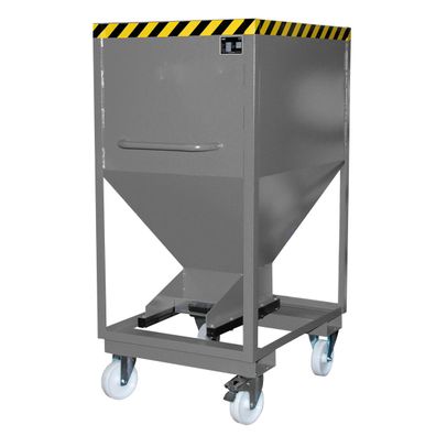 Bauer Silobehaelter SRE-D 600, lackiert, Mausgrau