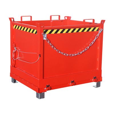 Bauer Klappbodenbehaelter FB 1000, lackiert, Feuerrot