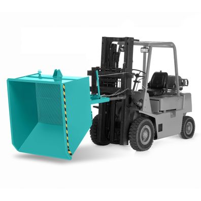 RR Industrietechnik Spaenekipper Typ RUK-S 1330x1570x980mm 1500dm3 RAL 5018 Tuerkisb