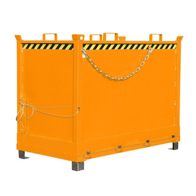 Bauer Klappbodenbehaelter FB 2000, lackiert, Gelborange