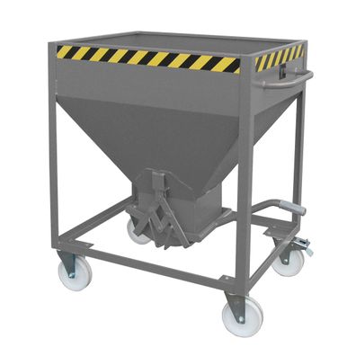 Bauer Silobehaelter SR 375, lackiert, Mausgrau