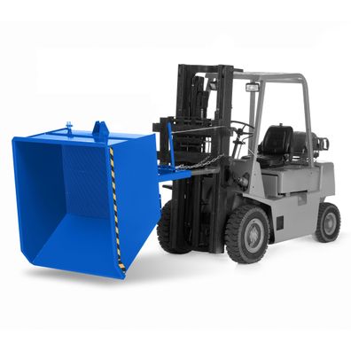 RR Industrietechnik Spaenekipper Typ RUK-S 1240x1520x800mm 750dm3 RAL 5010 Enzianbla