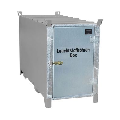 Bauer Leuchtstoffroehren-Box SL 150 nach ADR/RID 1.1.3.10c, Mausgrau mit verzinkter