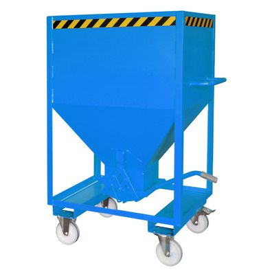 Bauer Silobehaelter SRE 600, lackiert, Lichtblau