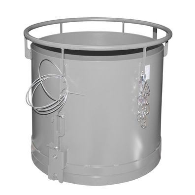 Bauer Rundbehaelter RB 450, lackiert, Mausgrau