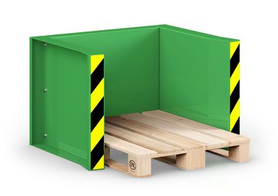 RR Industrietechnik Paletten Stapel Station RPS-05 BxTxH 1020x945x740 mm RAL 6018 Ge