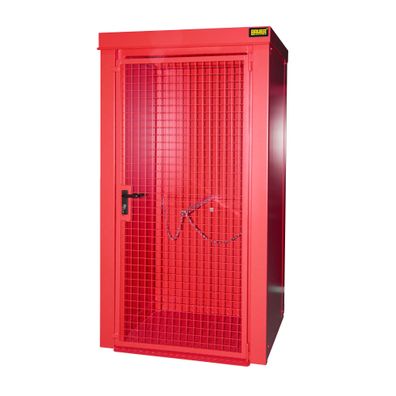 Bauer Gasflaschen-Container GFC-B M0, Feuerrot fuer 9x Gasflaschen Ø 230 mm