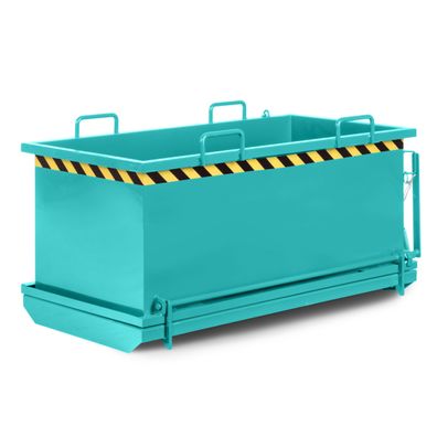 RR Industrietechnik Klappbodenbehaelter Typ RKB 1650x850x845mm 750dm3 RAL 5018 Tuerk