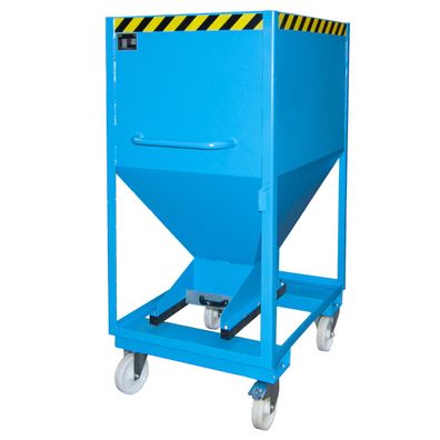 Bauer Silobehaelter SRE-D 600, lackiert, Lichtblau