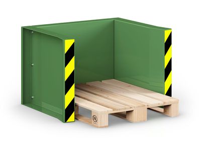 RR Industrietechnik Paletten Stapel Station RPS-05 BxTxH 1020x945x740 mm RAL 6011 Re