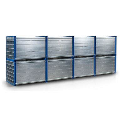 RR Industrietechnik Wabenregal RWR-16/6 6000x1000x1000mm mit 16 Faechern RAL 5010 En