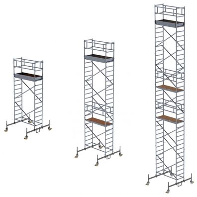 MUNK Rollgeruest mit Fahrbalken 0,75x1,80m Plattform 10,45m AH