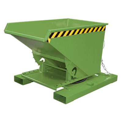 Bauer Spaenebehaelter S3S 300 mit 3-seitiger Kippfunktion, lackiert, Resedagruen