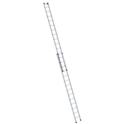 MUNK Aluminium-Schiebeleiter 2-teilig ohne Traverse 2x14 Sprossen