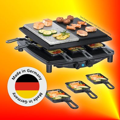 Steba RC 4 Plus Raclette Raclette-Grill Naturstein Lavastein Steingrill 1450W