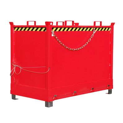 Bauer Klappbodenbehaelter FB 2000, lackiert, Feuerrot