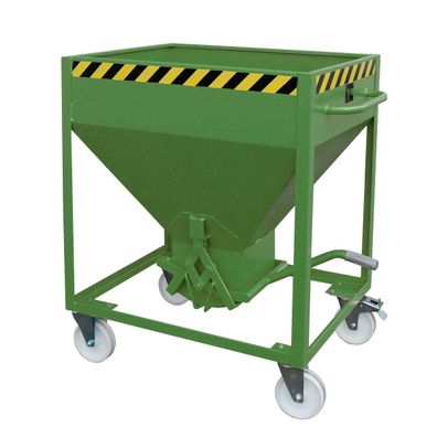 Bauer Silobehaelter SR 375, lackiert, Resedagruen