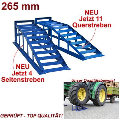 Auffahrrampe Wohnmobile Transporter 2 Stück pro Paar 2000 kg extra breit 265er