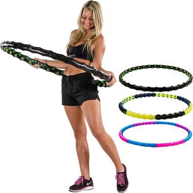 Movit® Hip Hoop, Hula Hoop Reifen, 80 Magneten, Ø 110 cm