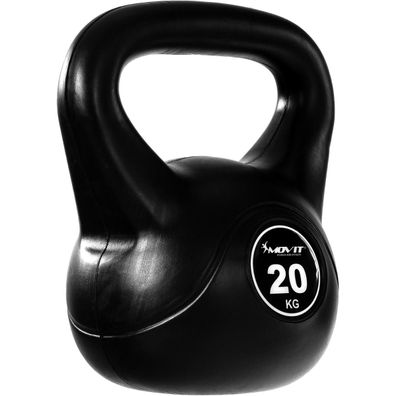 Movit® 20kg Kettlebell Kugelhantel schwarz