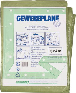 Gewebeplane Multi Tarp Stand.B.6000xL.10000mm olivgrün G.100g/m²