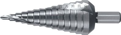 Stufenbohrer Bohrber.4-30mm HSS-Co5 Spiralnut Z.2 Stufen 14 RUKO