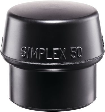 Schonhammerkopf Simplex Kopf-Ø 30mm Gum. schwarz mittelh. HALDER