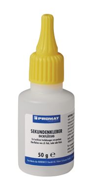 Sekundenkleber dickflüssig 50g farblos Flasche PROMAT Chemicals