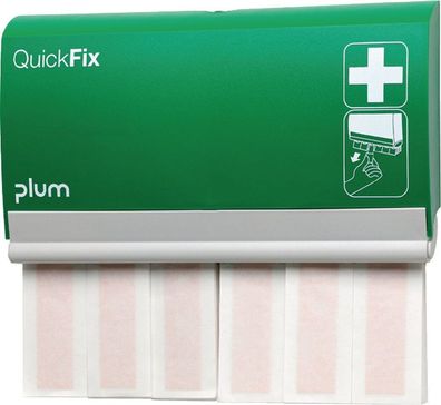 Pflasterspender QuickFix B233xH.133xT.30 m.2x30 elastischen Fingerverbänden PLUM