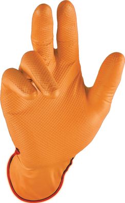 Einweghandschuh Grip Orange Gr.8 orange Nitril 50 St./Box