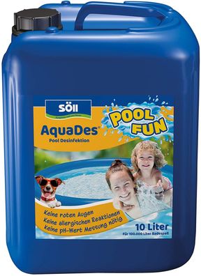 Söll Pool Desinfektion 10 Liter AquaDes für 100 Qbm