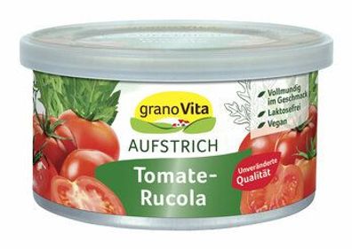 granoVita 3x Veganer Brotaufstrich Tomate-Rucola 125g