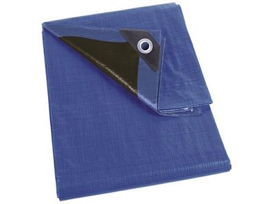 Perel - 140-0505 - Abdeckplane - blau / schwarz - super stark - 5x 5 m