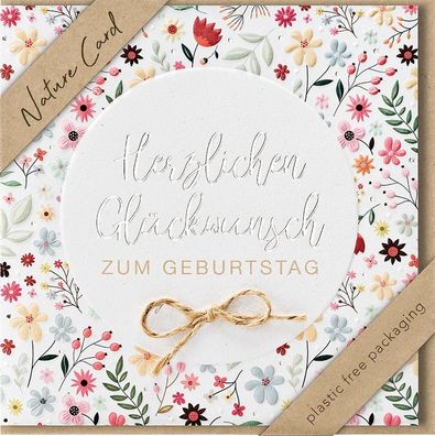 bsb 694005-2 Geburtstagskarte - Natur Card, inkl. Umschlag