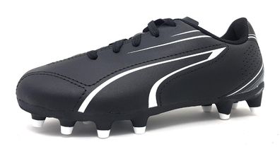 Puma Vitoria FG JR 107486 Schwarz 01 Black/ White