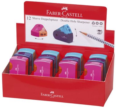 Faber-Castell 182704 FABER-CASTELL Doppelspitzdose SLEEVE, sortiert