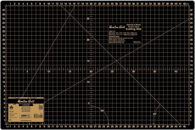 Hemline Gold 4092 - Schneidermatte ca. 45 x 30 cm, Doppelseitige Schneidematte