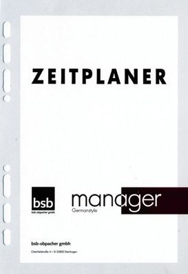 BSB 02-0047 Ersatzeinlage Manager A5 komplett Jahres-Set