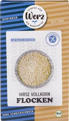 Naturkornmühle Werz Hirse Vollkorn Flocken, glutenfrei 250g