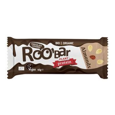 ROO´BAR Roobar Protein Mandel mit Schokoladenüberzug, 40g, glutenfrei 40g