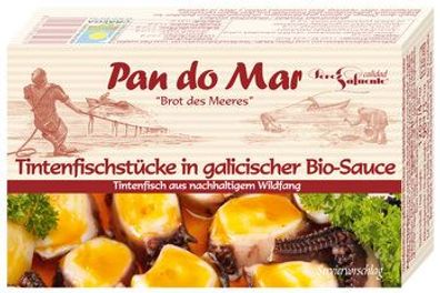 Pan do Mar 6x Tintenfischstücke in galizischer Bio-Sauce 120g