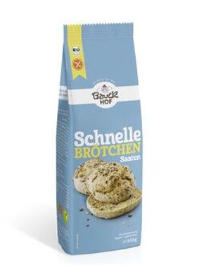 Bauck Mühle Schnelle Brötchen Saaten glutenfrei Bio 500g