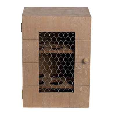 Clayre & Eef Eierschrank 17x12x24 cm Braun Holz Rechteck (Gr. 17x12x24 cm)